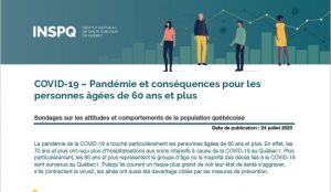 COVID-19 : Pandémie et conséquences pour les personnes âgées de 60 ans et plus