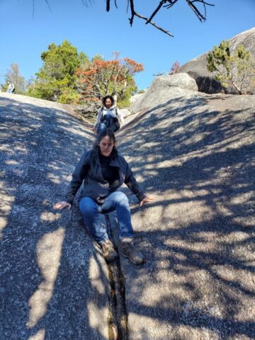 20211030_141327 CDPC staff descending down a rocky slope