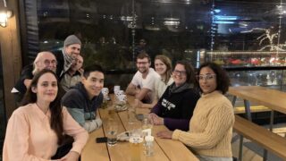 CDPC staff seated a table in a restaurant