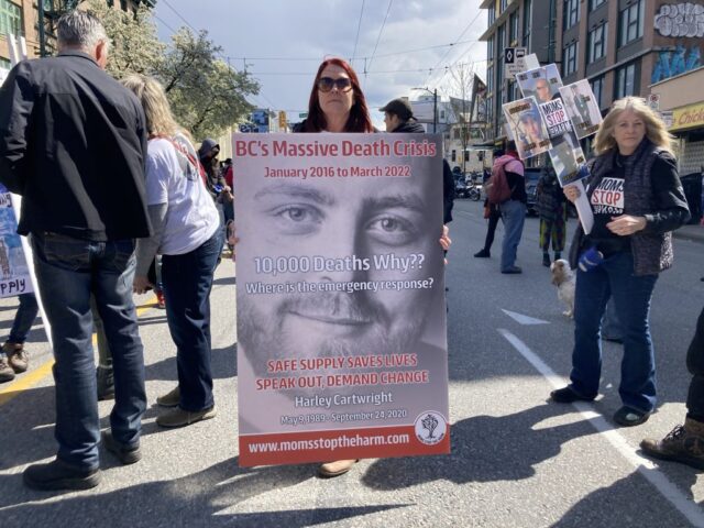 IMG_0791 Drug User Liberation Front (DULF) and Coalition of Peers Dismantling the Drug War (CPDDW) held a march and digital press conference on April 14, 2022.