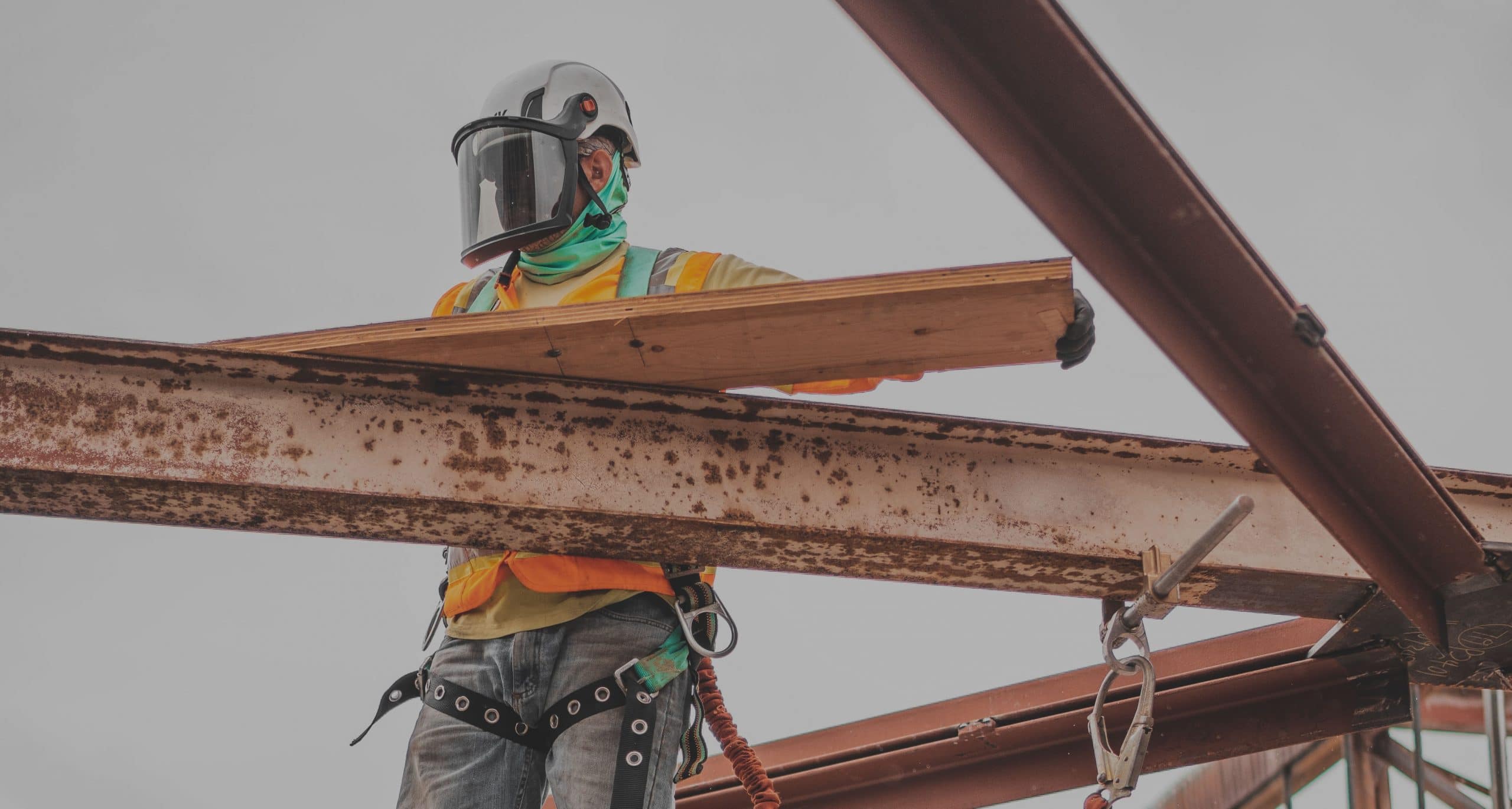 A construction worker on job site